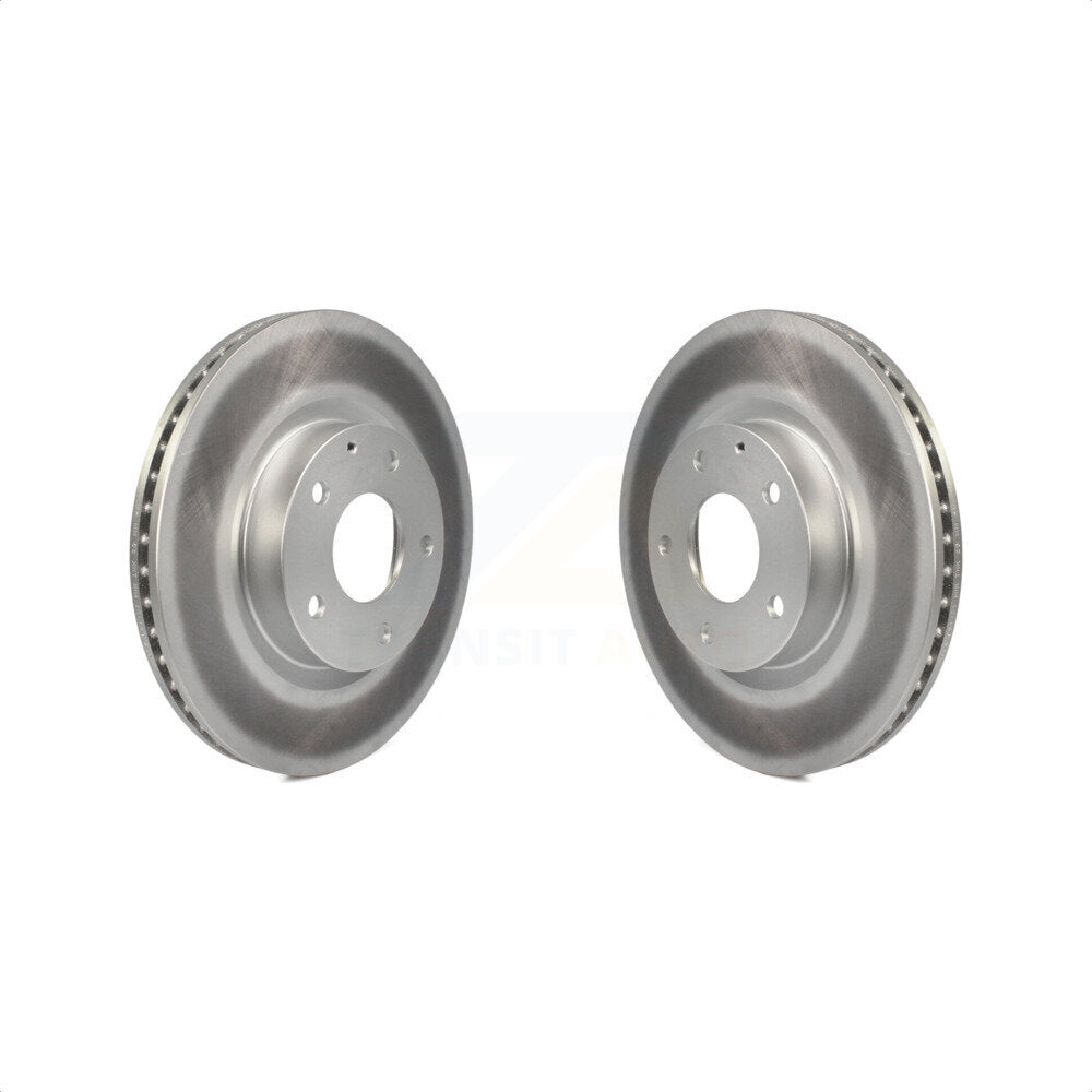 Front Coated Disc Brake Rotors Pair For Mazda 3 CX-3 Sport KG-100358