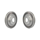 Front Coated Disc Brake Rotors Pair For Mazda 3 CX-3 Sport KG-100358