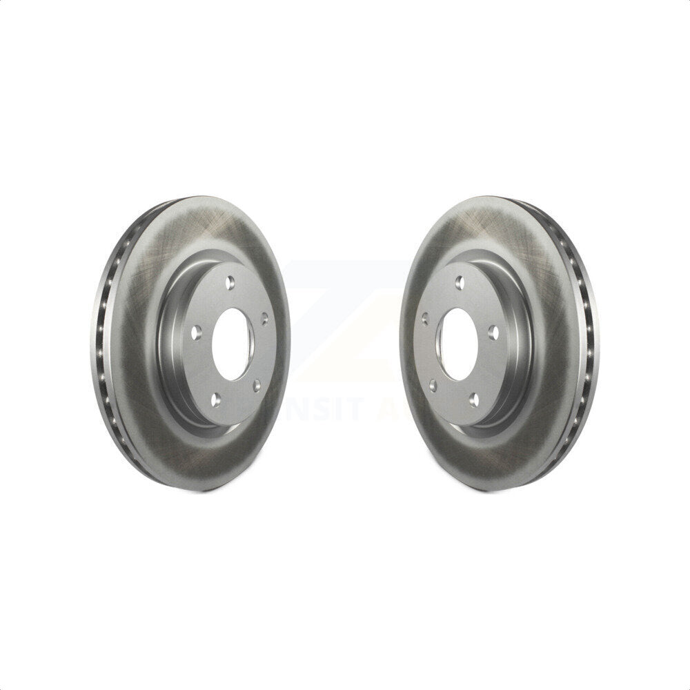 Front Coated Disc Brake Rotors Pair For Nissan Sentra KG-100359