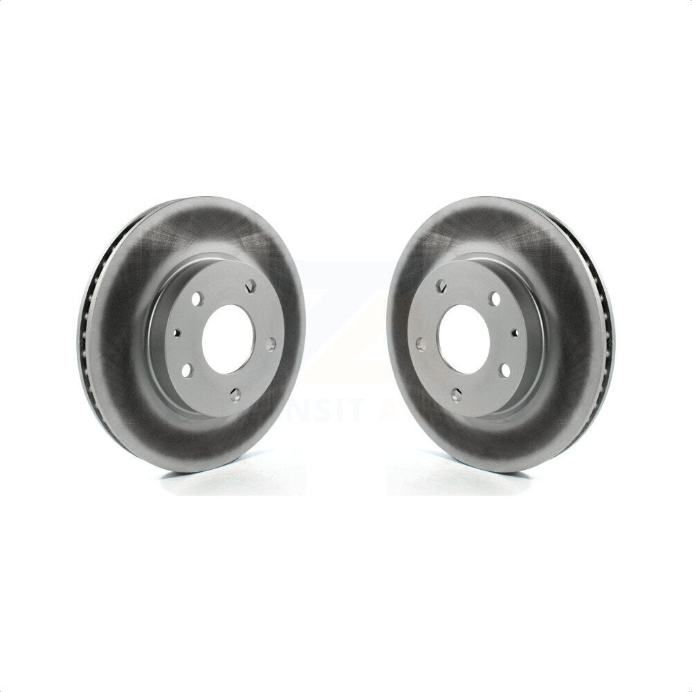 Front Coated Disc Brake Rotors Pair For Mazda 3 CX-3 Sport KG-100360