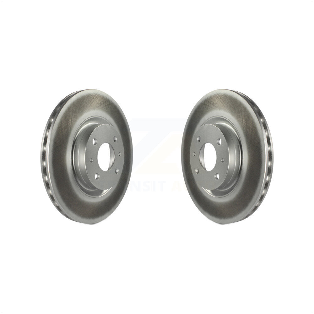 Front Coated Disc Brake Rotors Pair For Fiat 500 KG-100361