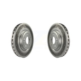 Front Coated Disc Brake Rotors Pair For Mercedes-Benz CLA250 GLA250 B250 With Sport Package KG-100364
