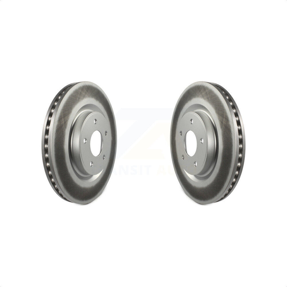 Front Coated Disc Brake Rotors Pair For Nissan Rogue KG-100365