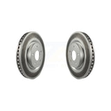 Front Coated Disc Brake Rotors Pair For Nissan Rogue KG-100365