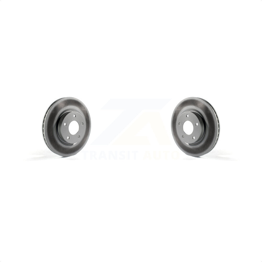 Front Coated Disc Brake Rotors Pair For Nissan Altima KG-100366