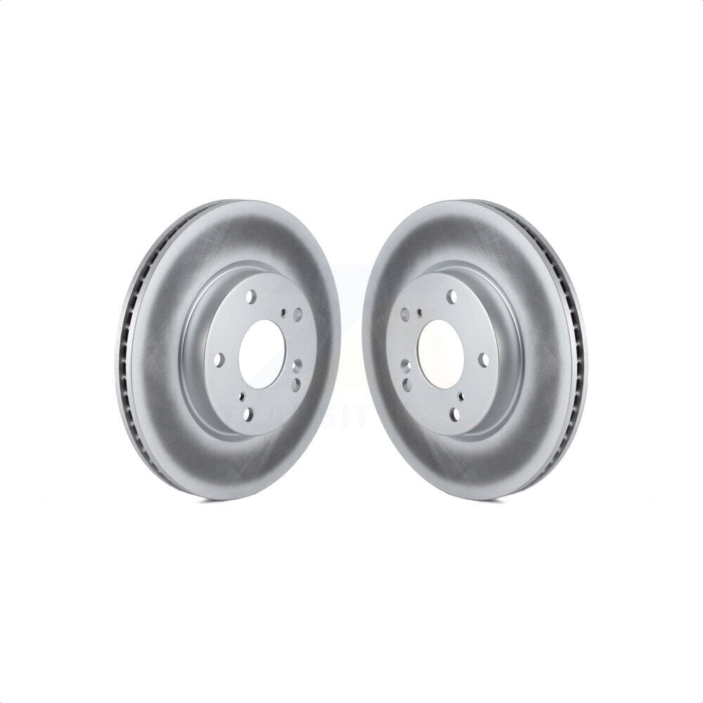 Front Coated Disc Brake Rotors Pair For Honda Civic Accord Insight KG-100370