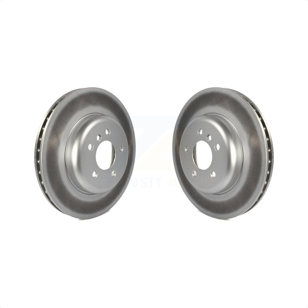 Front Coated Disc Brake Rotors Pair For BMW 535i xDrive 640i Gran Coupe 535d ActiveHybrid 5 KG-100378