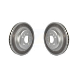 Front Coated Disc Brake Rotors Pair For BMW 535i xDrive 640i Gran Coupe 535d ActiveHybrid 5 KG-100378