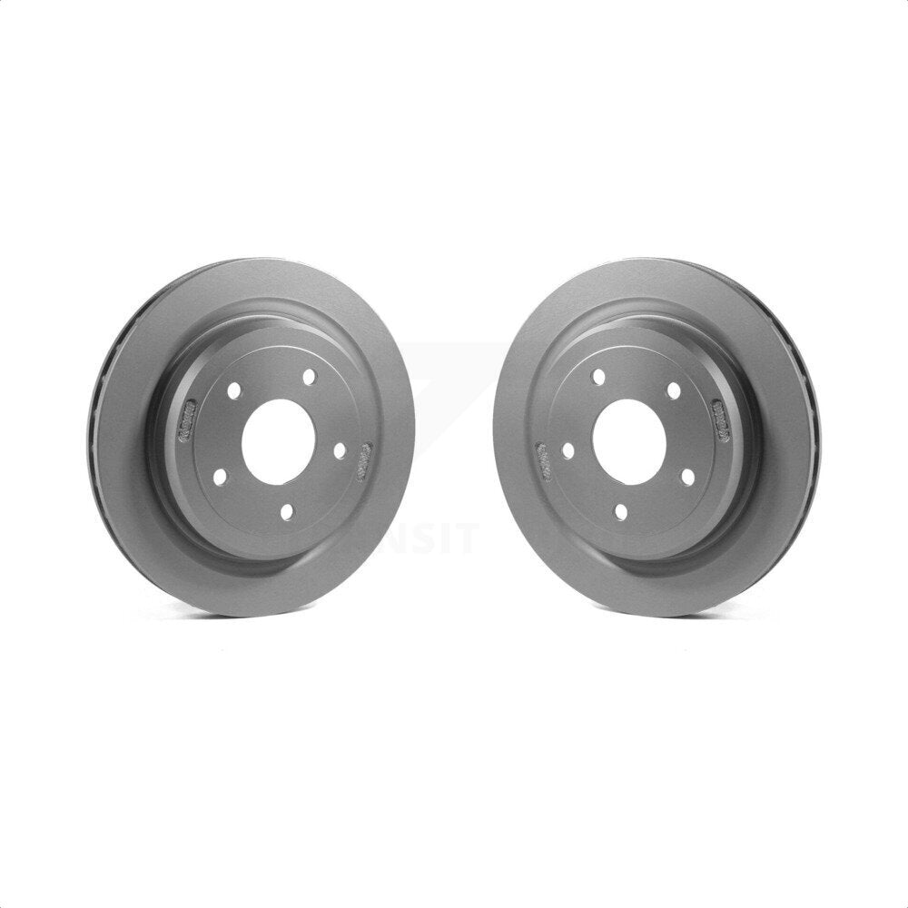 Rear Coated Disc Brake Rotors Pair For Chevrolet Corvette Cadillac XLR KG-100393
