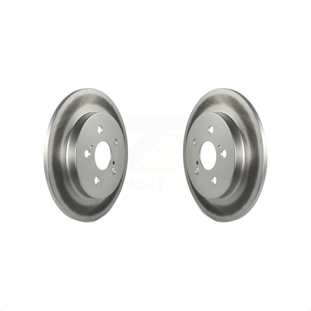 Rear Coated Disc Brake Rotors Pair For Toyota Corolla Prius Matrix Prime Pontiac Vibe Lexus CT200h Plug-In AWD-e KG-100407