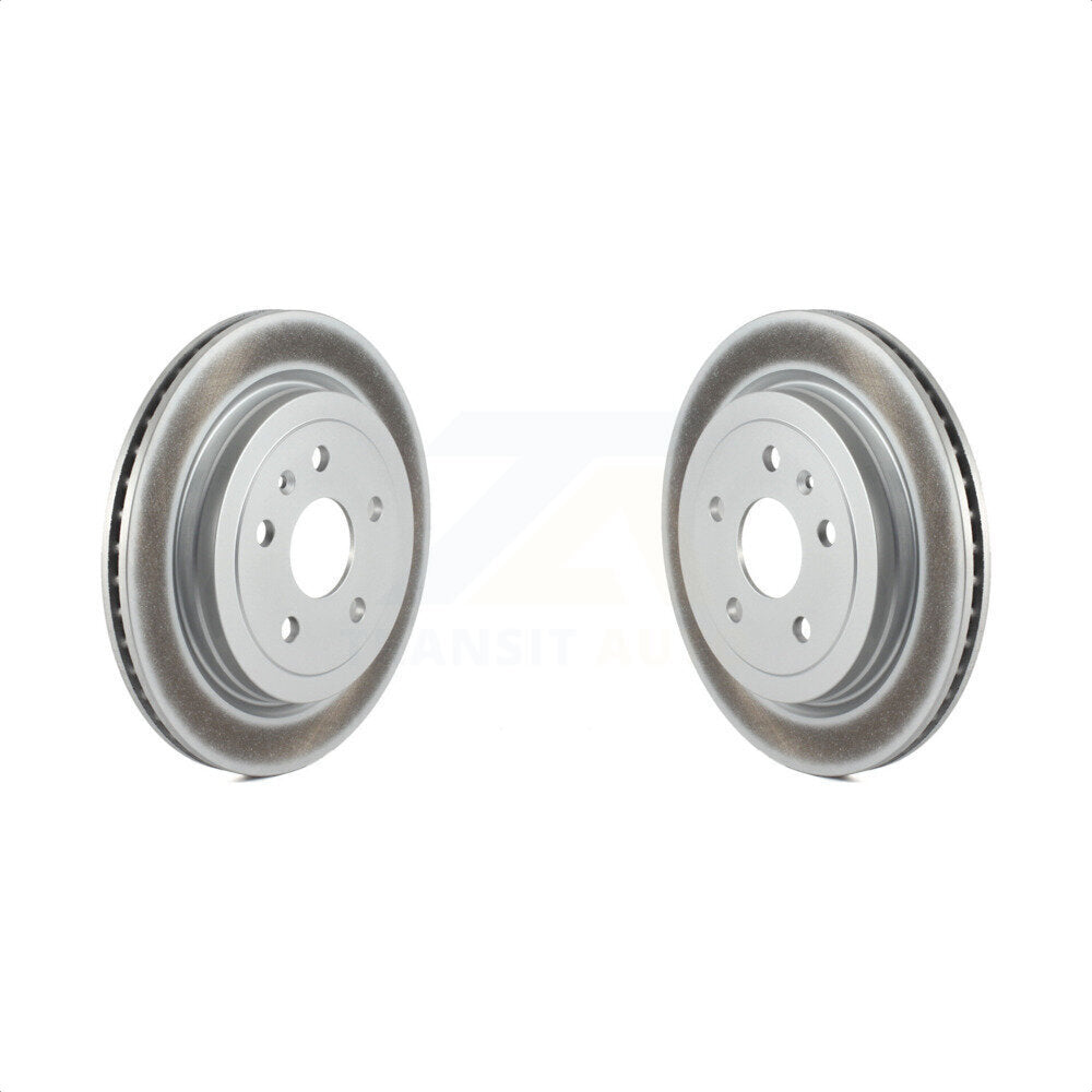 Rear Coated Disc Brake Rotors Pair For Chevrolet Camaro Cadillac CTS KG-100410