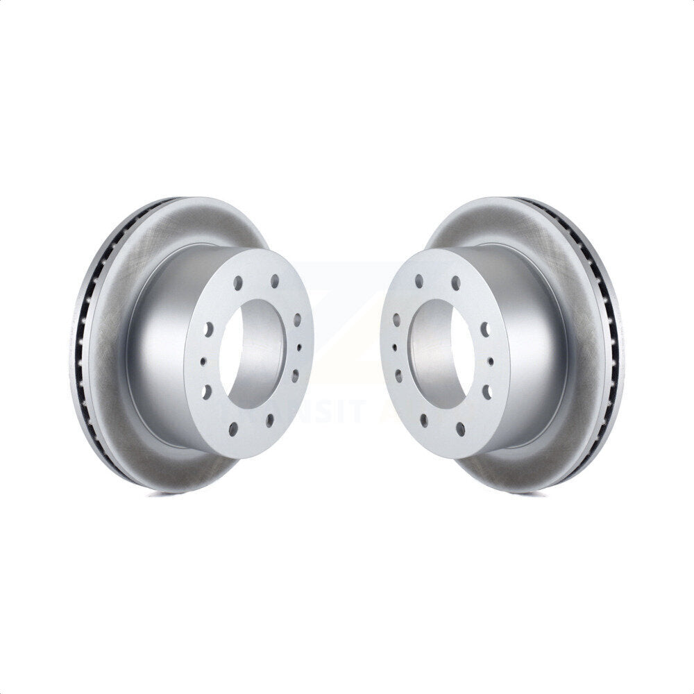 Rear Coated Disc Brake Rotors Pair For Chevrolet Silverado 2500 HD GMC Sierra 1500 3500 Suburban KG-100416