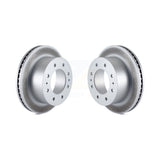 Rear Coated Disc Brake Rotors Pair For Chevrolet Silverado 2500 HD GMC Sierra 1500 3500 Suburban KG-100416