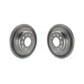 Rear Coated Disc Brake Rotors Pair For Chevrolet Equinox Malibu GMC Terrain Buick Envision LaCrosse Regal Sportback TourX KG-100420