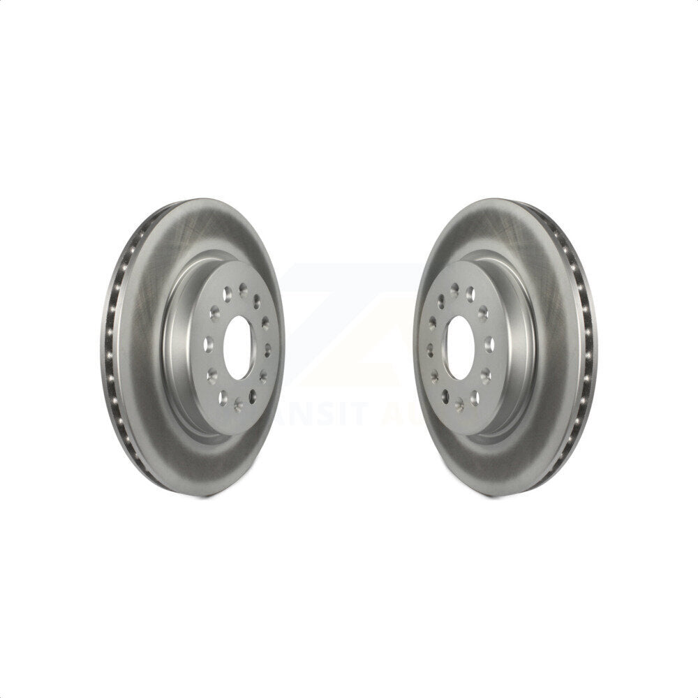Rear Coated Disc Brake Rotors Pair For Chevrolet Traverse GMC Acadia Cadillac XT5 Buick Enclave Blazer Spark XT6 KG-100422