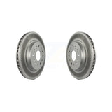 Rear Coated Disc Brake Rotors Pair For Chevrolet Traverse GMC Acadia Cadillac XT5 Buick Enclave Blazer Spark XT6 KG-100422