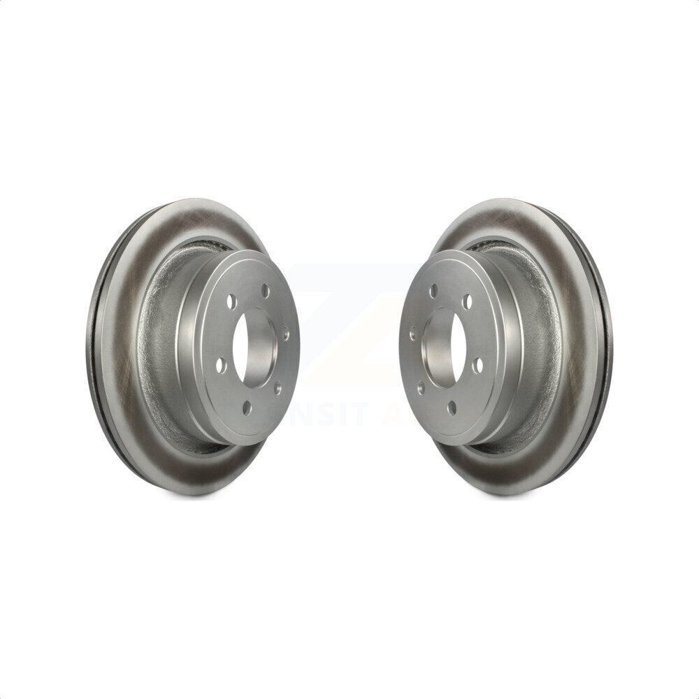 Rear Coated Disc Brake Rotors Pair For Ford F-150 KG-100450