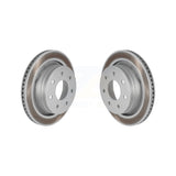 Rear Coated Disc Brake Rotors Pair For 2012-2014 Ford F-150 With 7 Lug Wheels KG-100451