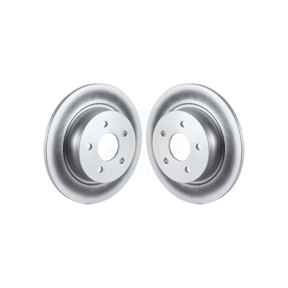 Rear Coated Disc Brake Rotors Pair For Ford Escape Transit Connect C-Max KG-100453
