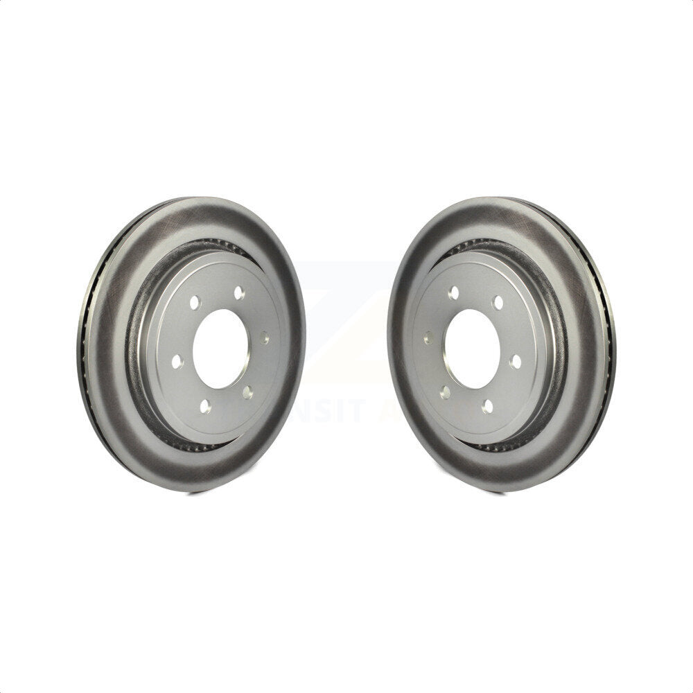 Rear Coated Disc Brake Rotors Pair For 2015-2017 Ford F-150 With Electric Parking KG-100460