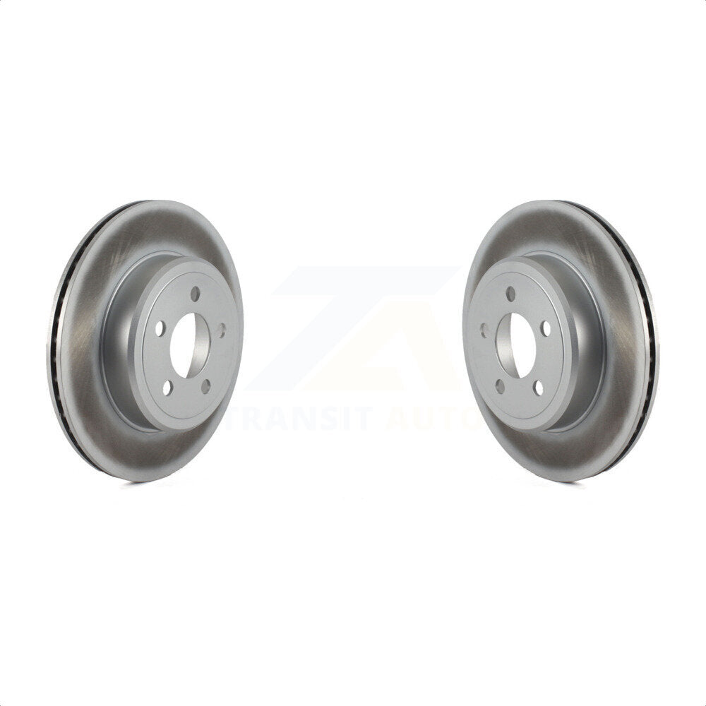 Rear Coated Disc Brake Rotors Pair For Dodge Charger Chrysler 300 Challenger Magnum KG-100472