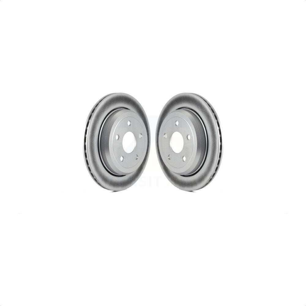 Rear Coated Disc Brake Rotors Pair For Jeep Grand Cherokee Dodge Durango WK KG-100486