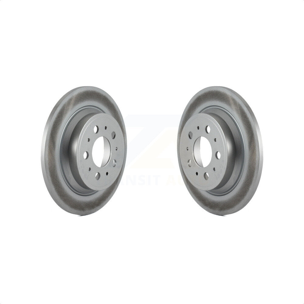Rear Coated Disc Brake Rotors Pair For Volvo S60 V70 XC70 S80 KG-100515