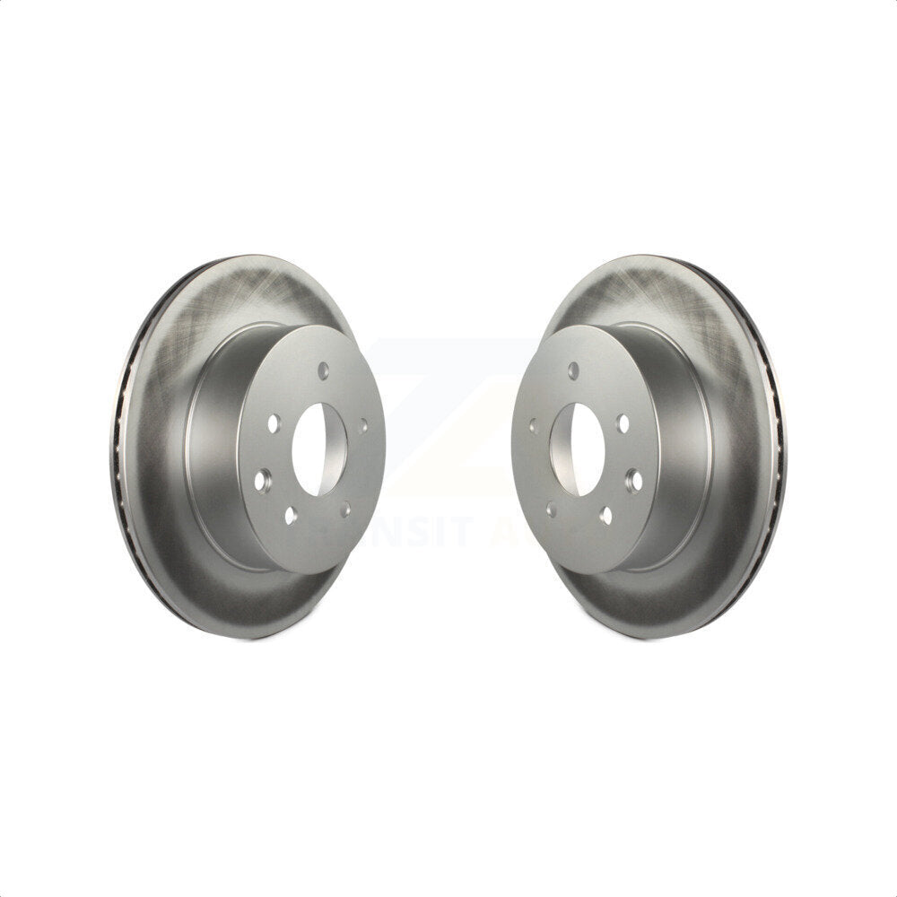 Rear Coated Disc Brake Rotors Pair For Nissan Rogue Sport INFINITI G35 Select LEAF Juke 350Z Q45 M45 Qashqai X-Trail KG-100525