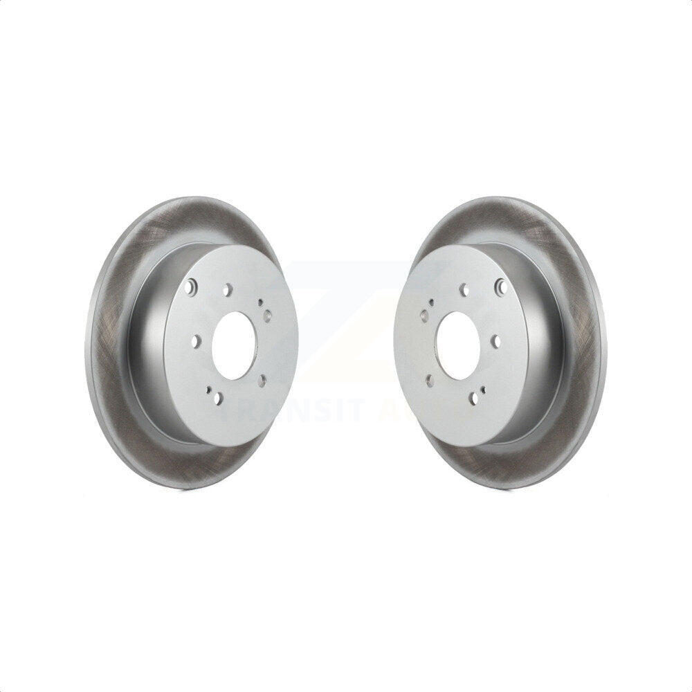 Rear Coated Disc Brake Rotors Pair For 2004-2008 2010-2011 Mitsubishi Endeavor KG-100534