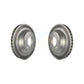 Rear Coated Disc Brake Rotors Pair For Porsche Cayenne Audi Q7 Volkswagen Touareg KG-100540
