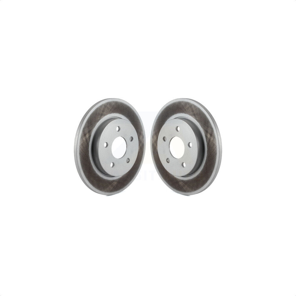 Rear Coated Disc Brake Rotors Pair For 2002-2008 Jaguar X-Type KG-100541
