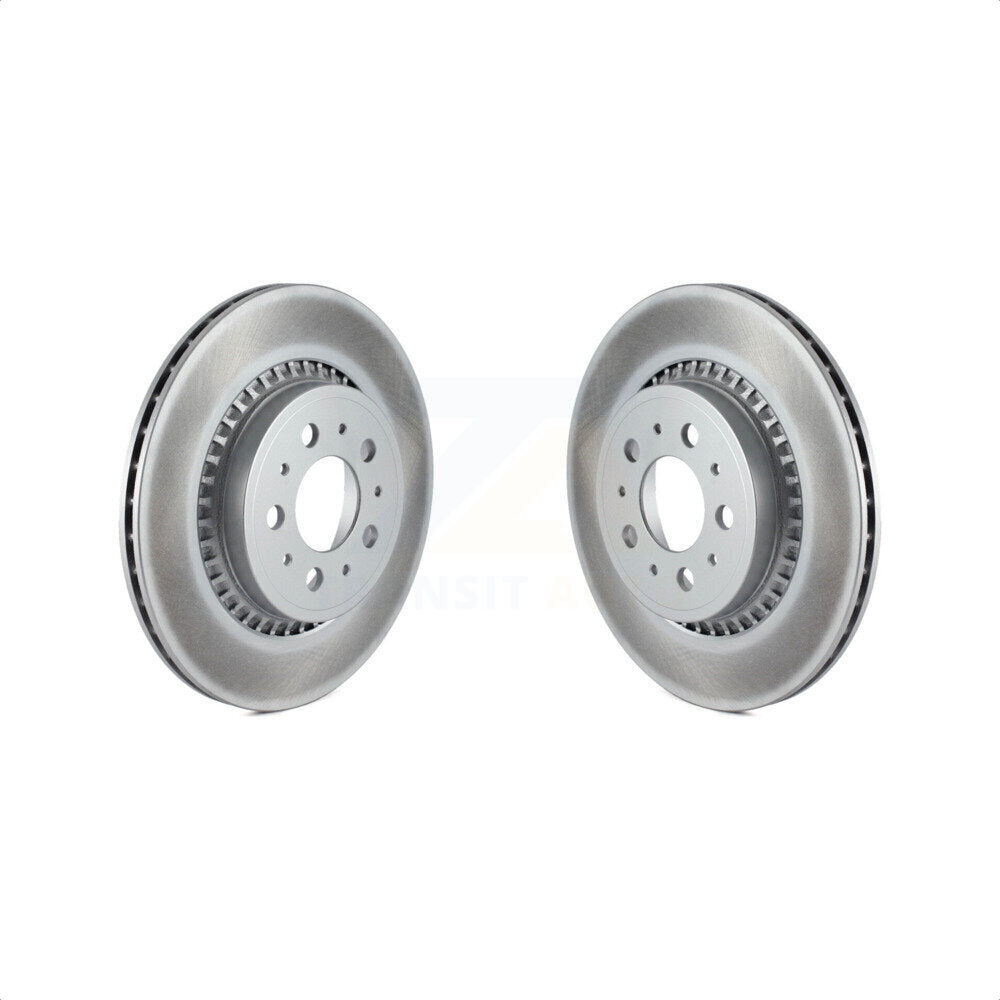 Rear Coated Disc Brake Rotors Pair For 2003-2014 Volvo XC90 KG-100543