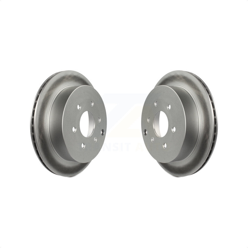 Rear Coated Disc Brake Rotors Pair For Nissan Frontier Xterra Suzuki Equator KG-100558