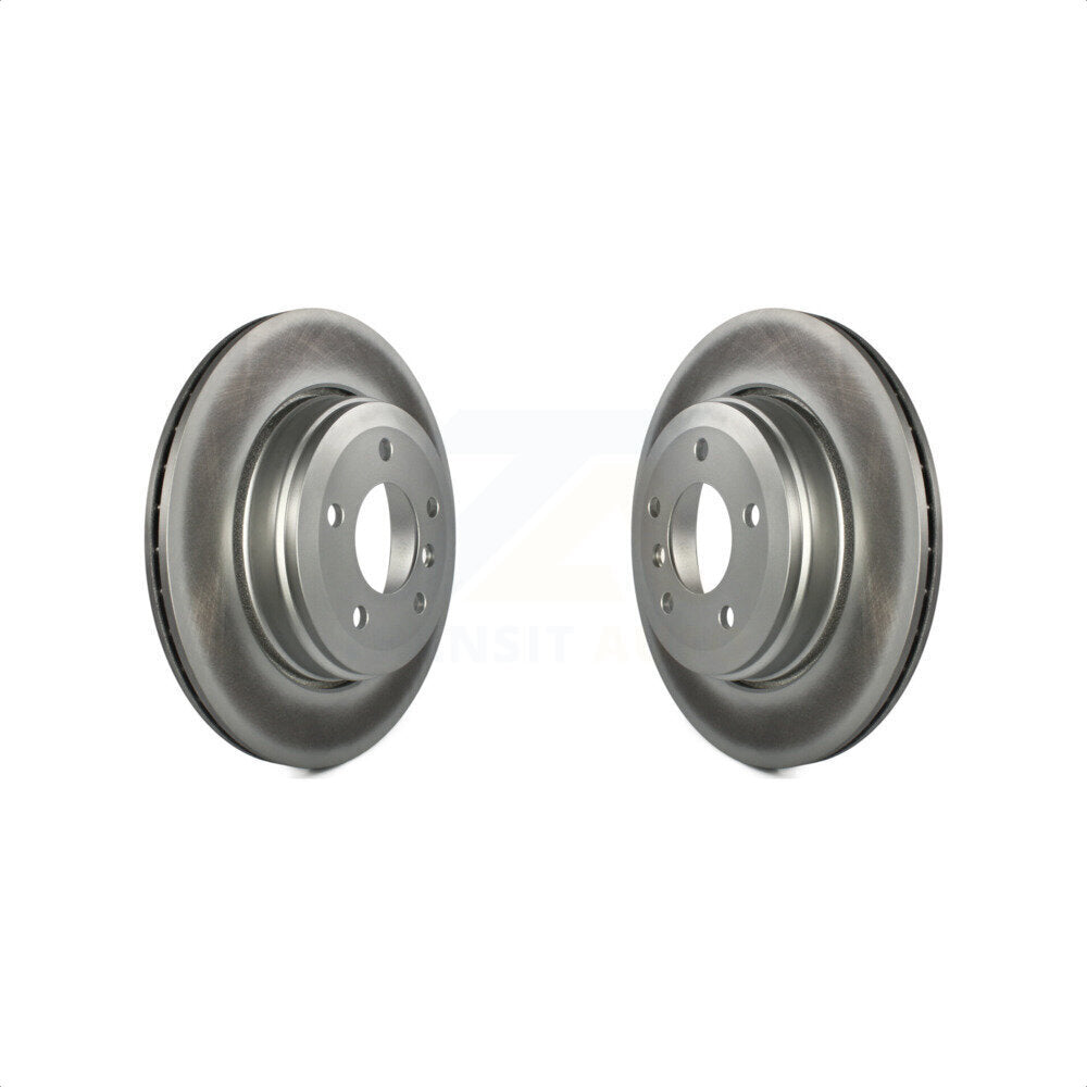 Rear Coated Disc Brake Rotors Pair For BMW 530i 525i 528i KG-100560