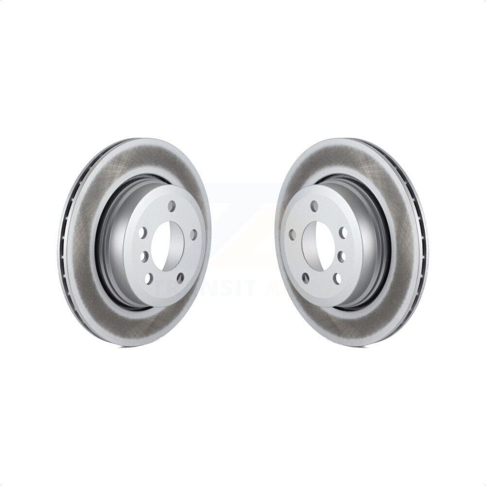Rear Coated Disc Brake Rotors Pair For 2004-2010 BMW X3 KG-100562