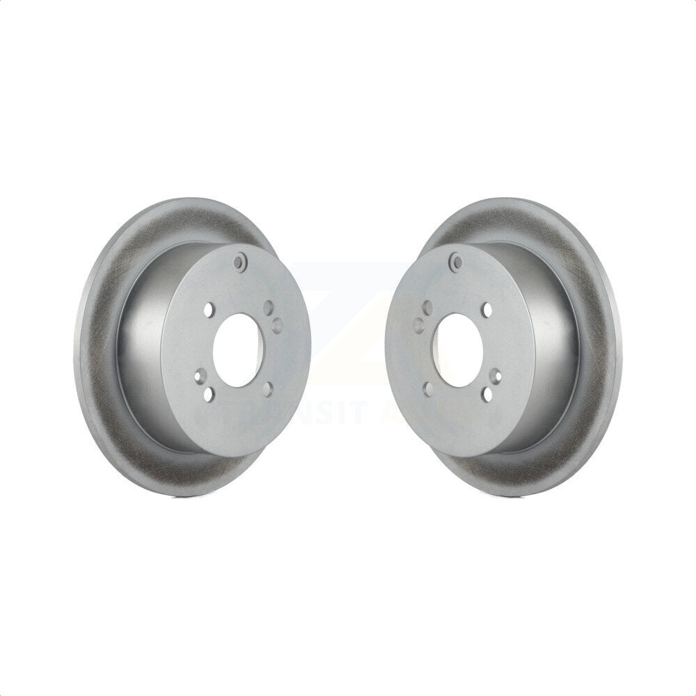 Rear Coated Disc Brake Rotors Pair For 2006-2010 Hyundai Accent Kia Rio Rio5 KG-100565