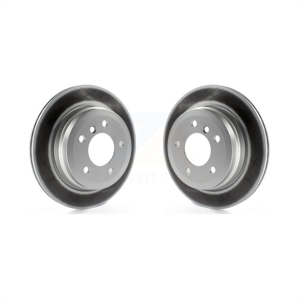 Rear Coated Disc Brake Rotors Pair For BMW 328i xDrive X1 328xi 325xi KG-100583