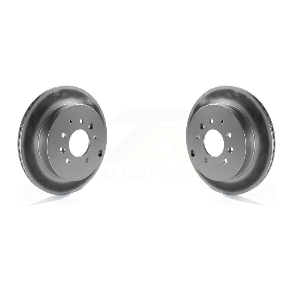 Rear Coated Disc Brake Rotors Pair For Ford Edge Mazda CX-7 Lincoln MKX KG-100587