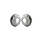 Rear Coated Disc Brake Rotors Pair For Toyota Tundra Sequoia Lexus LX570 Land Cruiser KG-100595