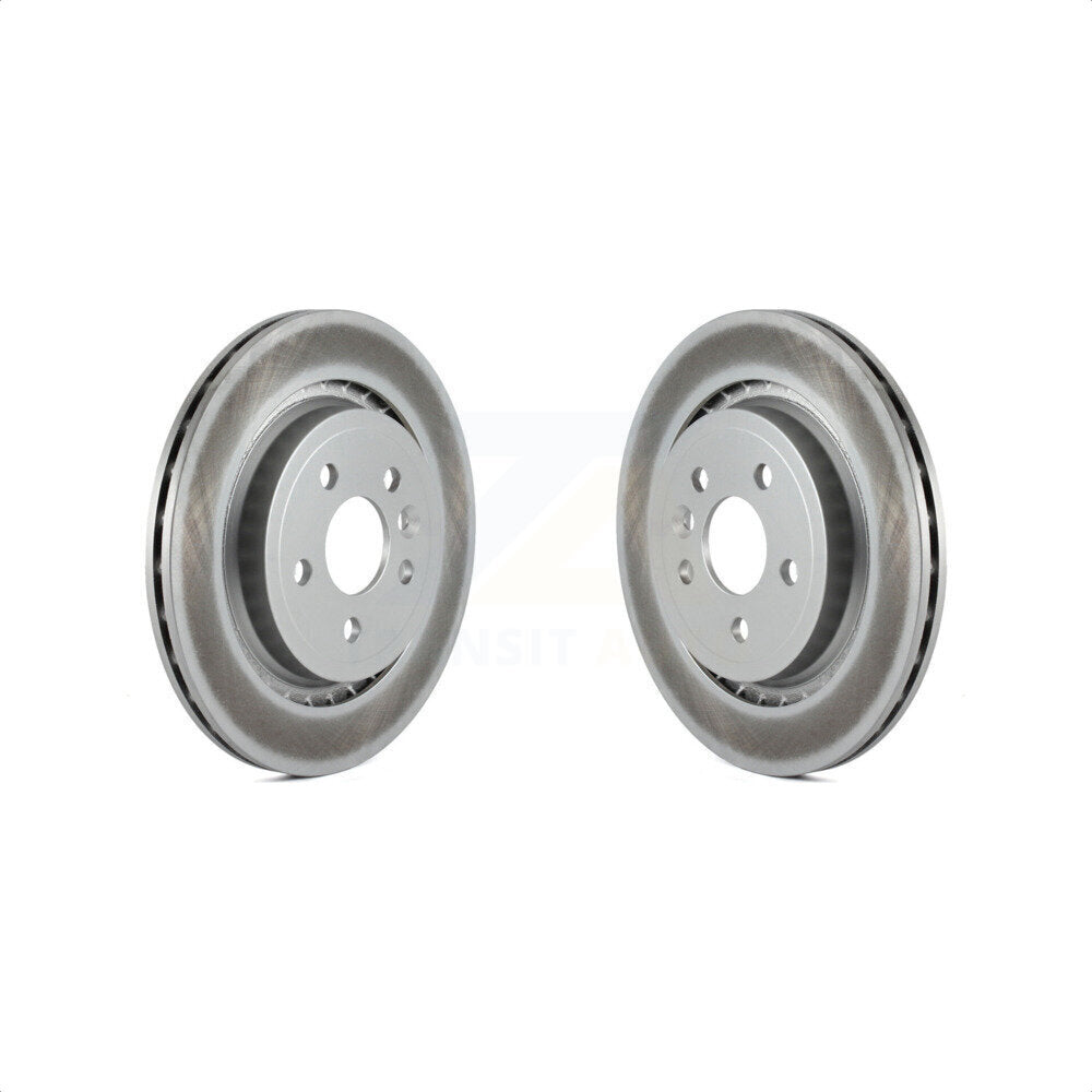 Rear Coated Disc Brake Rotors Pair For Volvo S60 XC70 S80 V60 V70 KG-100602