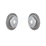 Rear Coated Disc Brake Rotors Pair For 2008-2012 Land Rover LR2 KG-100607