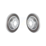 Rear Coated Disc Brake Rotors Pair For Volkswagen Jetta Passat GTI Eos Audi A3 Quattro Golf KG-100612