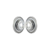 Rear Coated Disc Brake Rotors Pair For Hyundai Genesis G80 Kia K900 KG-100615