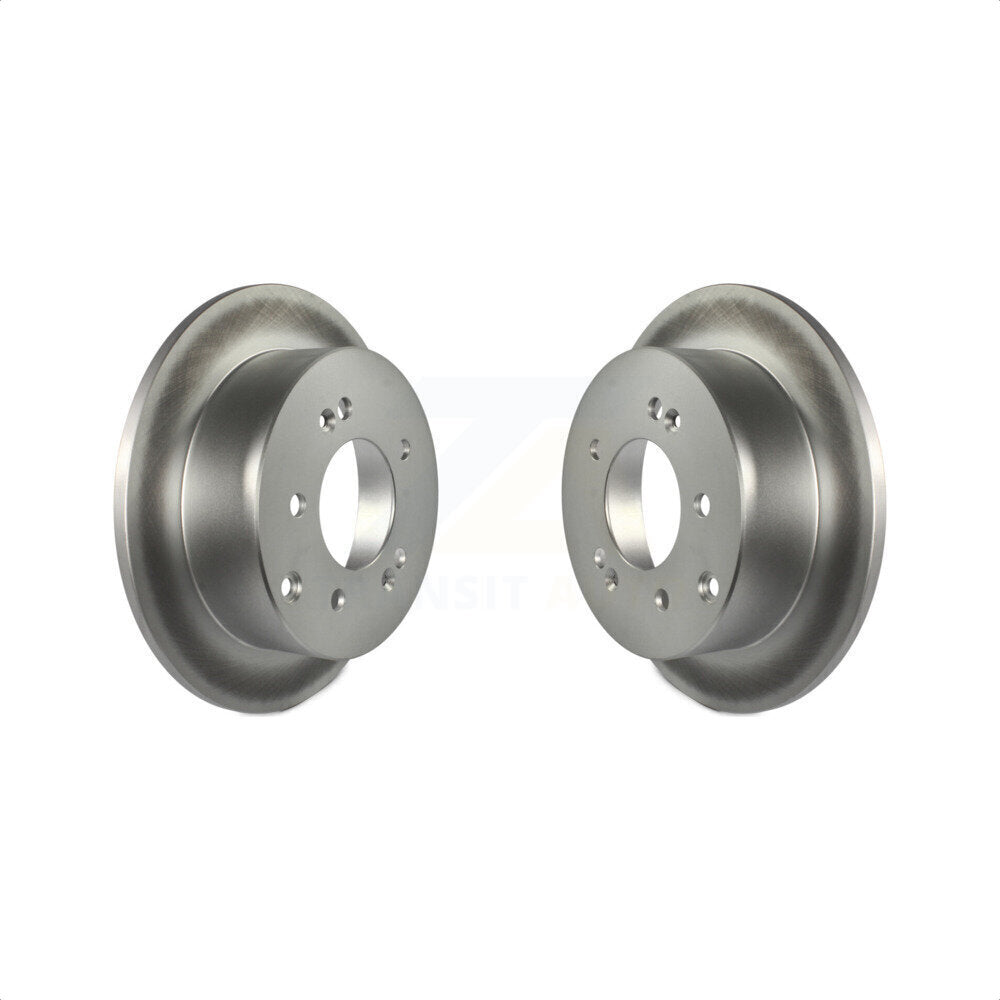 Rear Coated Disc Brake Rotors Pair For Kia Soul Forte Koup Forte5 KG-100621