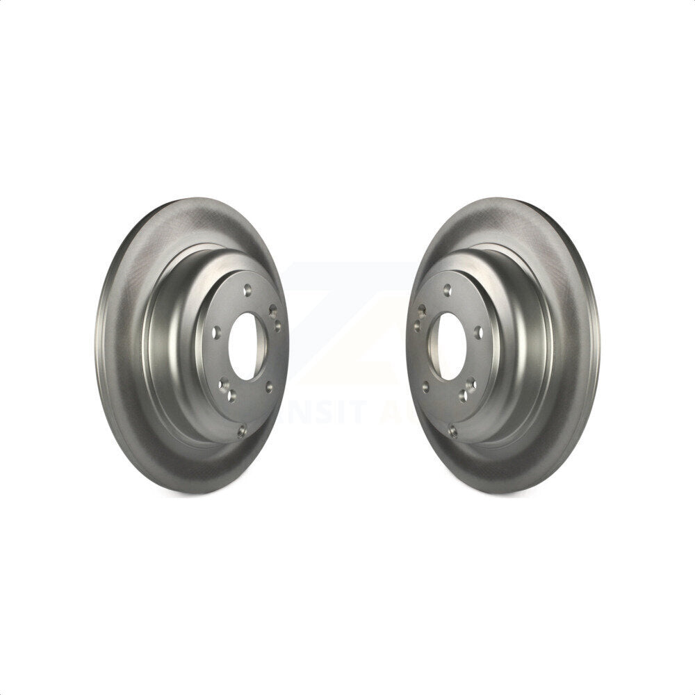 Rear Coated Disc Brake Rotors Pair For Hyundai Genesis Coupe KG-100624