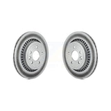 Rear Coated Disc Brake Rotors Pair For 2010-2017 Volvo XC60 KG-100625