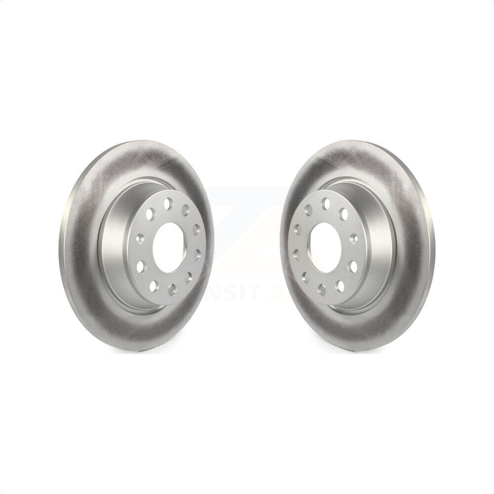 Rear Coated Disc Brake Rotors Pair For Volkswagen Tiguan CC Jetta Audi Passat GTI A3 Eos Q3 Limited Quattro KG-100629