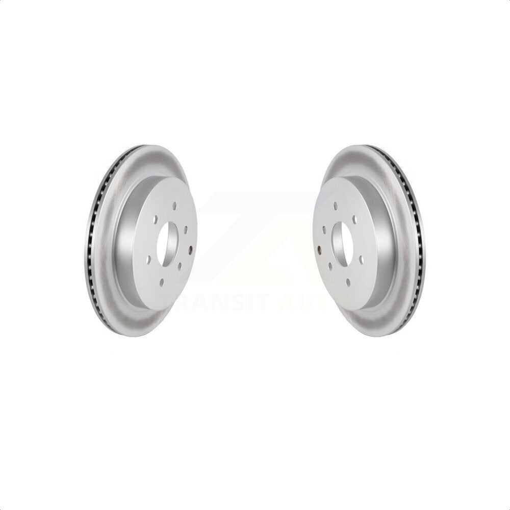 Rear Coated Disc Brake Rotors Pair For INFINITI Nissan Armada QX80 QX56 KG-100634