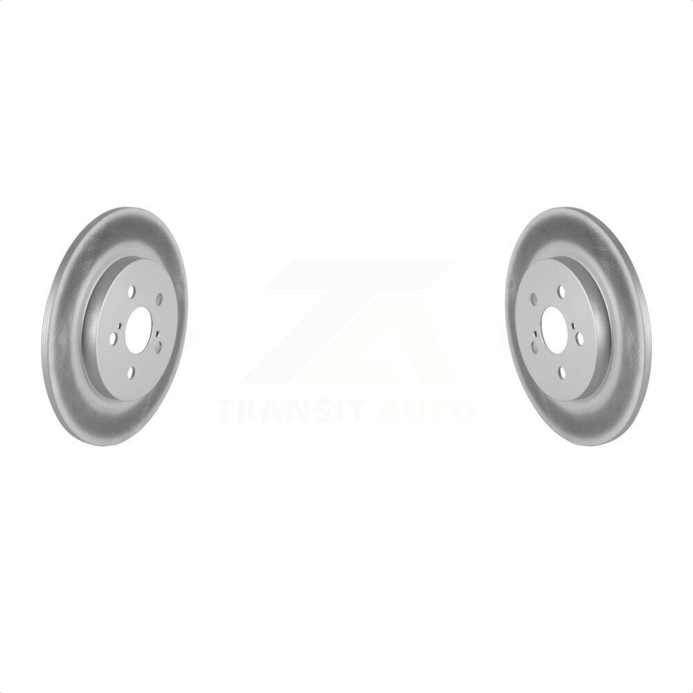 Rear Coated Disc Brake Rotors Pair For Lexus CT200h KG-100640