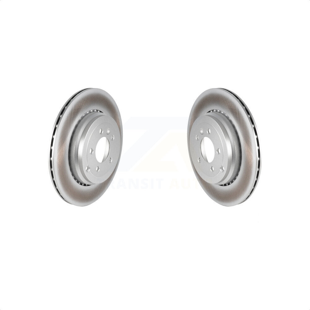 Rear Coated Disc Brake Rotors Pair For 2010-2013 Land Rover Range Sport Supercharged KG-100642